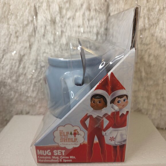 Frankford’s Elf on the Shelf Blue Christmas Mug & Spoon Holiday Gift Set - Picture 4 of 7